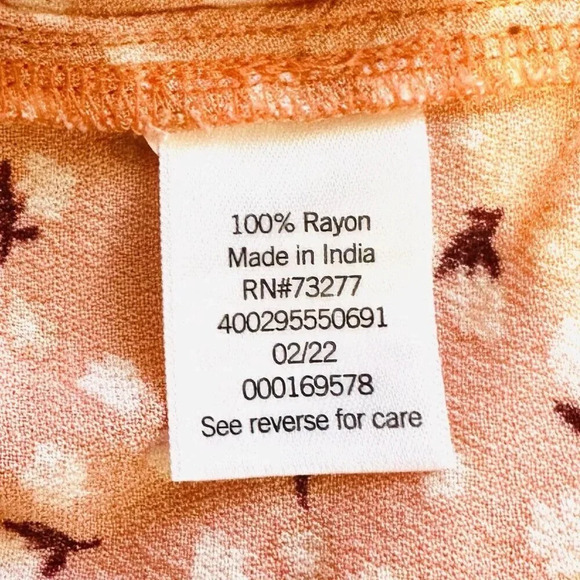 NWT SO GOODS FOR LIFE Juniors Sleeveless Straps Pullover V-Neck Orange Top Sz XL - Picture 12 of 12